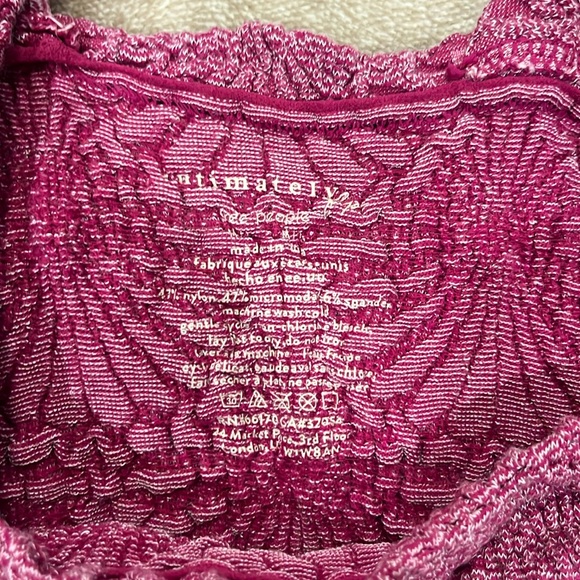 M/L free people stretch top magenta - Picture 3 of 4